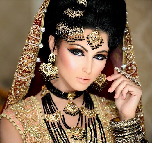  مدل آرایش عربی عروس